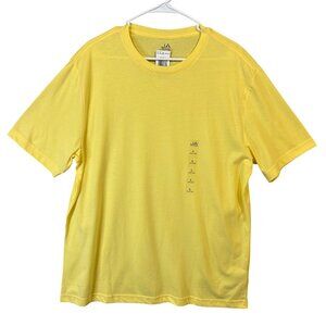 NEW John Ashford Easy Care Sunwash Yellow Short Sleeve Tee Men's Large